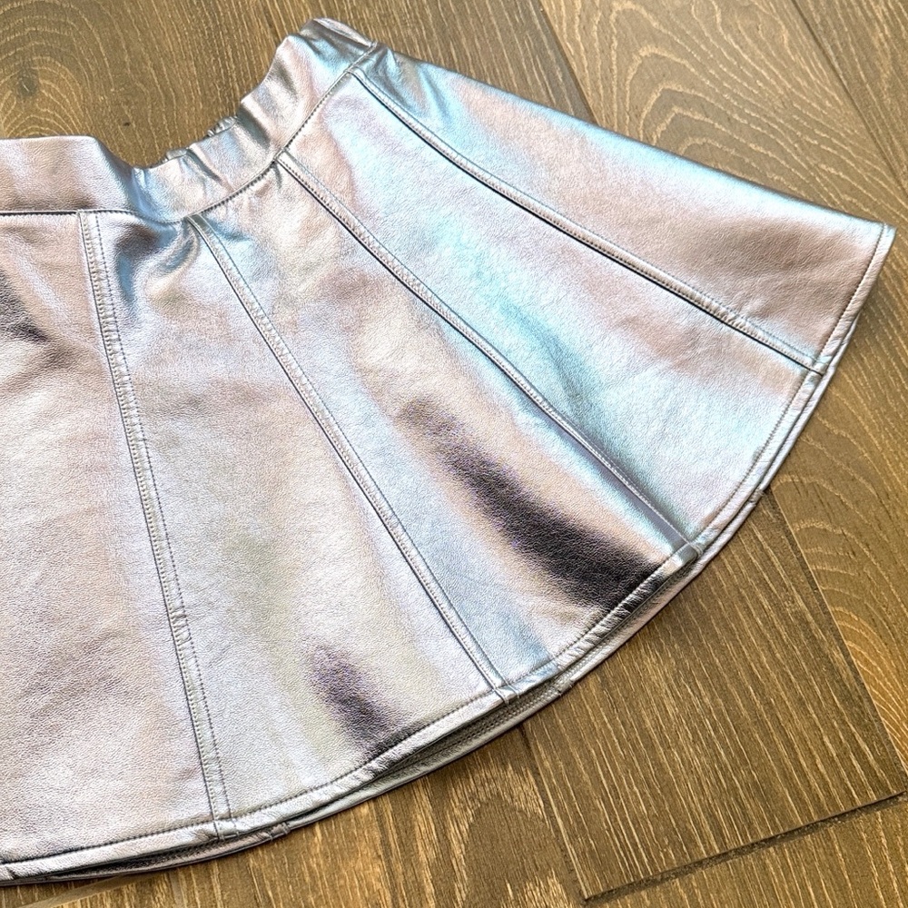 J.Crew Girls’ L’Amour Long-Sleeve Sequin Heart Tee/Metallic Faux Leather Skirt—M - Picture 10 of 12
